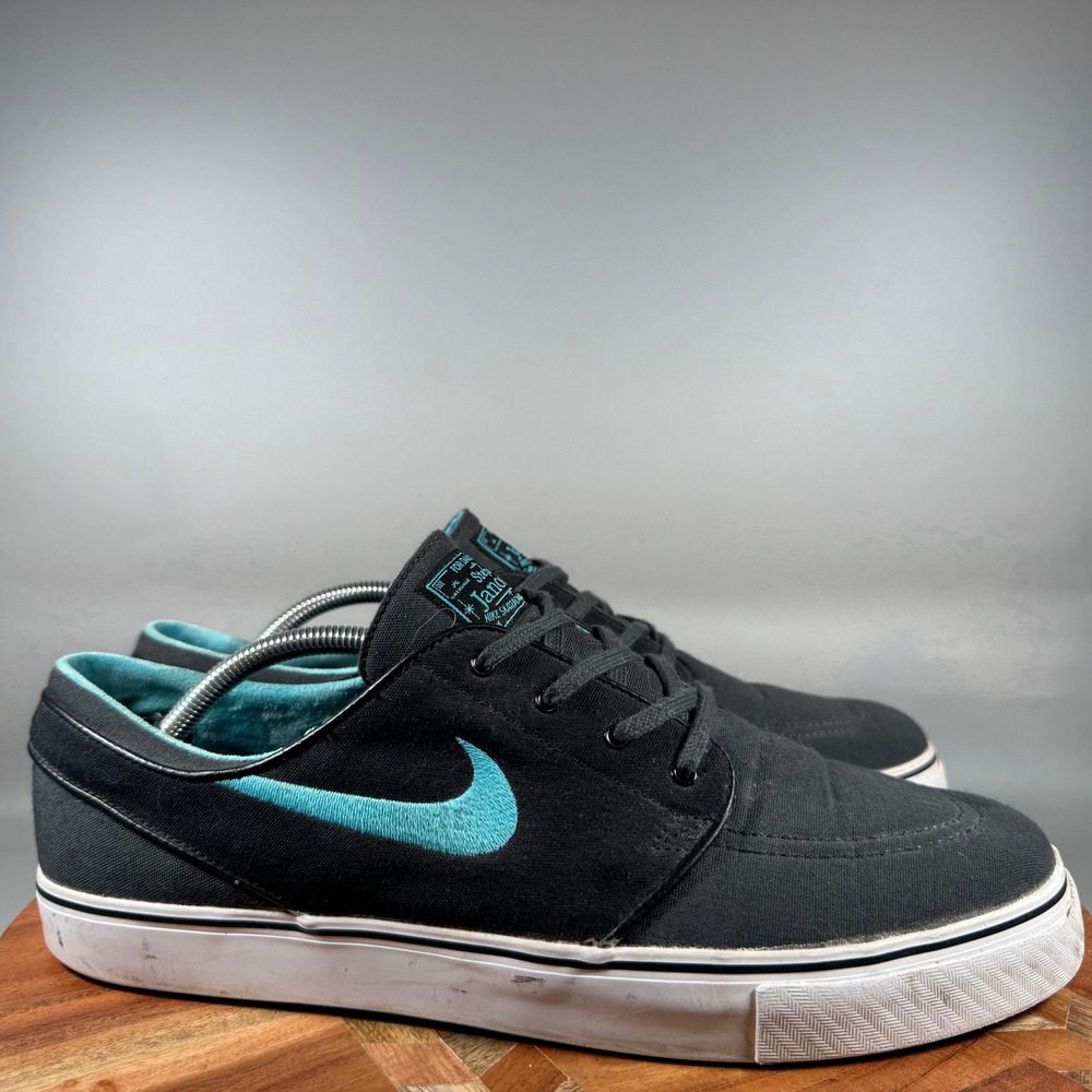 Nike SB Stefan Janoski Canvas Black Clearwater White 615957-040 Mens Size 12